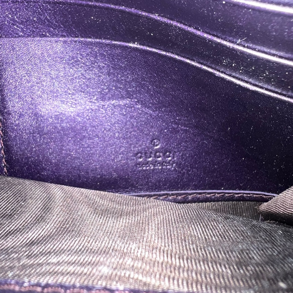 Gucci Shiny Microguccissima Leather Continental Wallet EUC normal wear - Picture 9 of 15